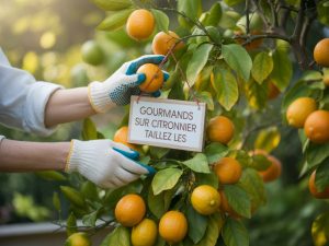 Gourmands sur citronnier taillez-les