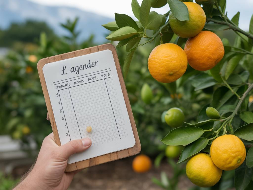L&rsquo;agenda du citronnier les travaux mois par mois pour son citronnier