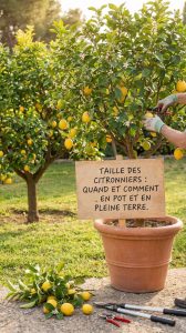 Taille du citronnier : quand et comment tailler un citronnier en pot ou en pleine terre