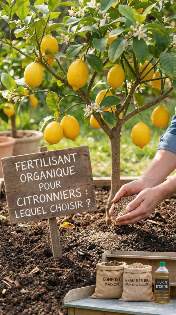 Engrais organique pour citronnier : lequel choisir pour une belle fructification