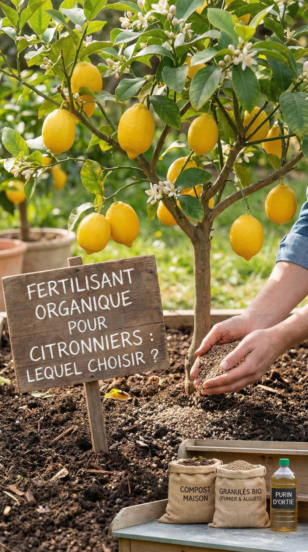 Engrais organique pour citronnier : lequel choisir pour une belle fructification