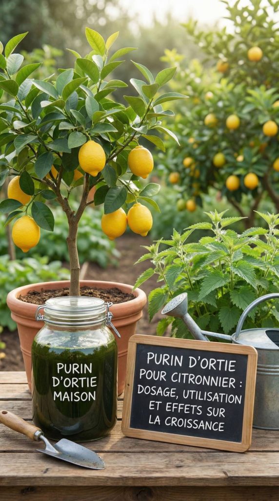 Purin d&rsquo;ortie pour citronnier : dosage, utilisation et effets sur la croissance