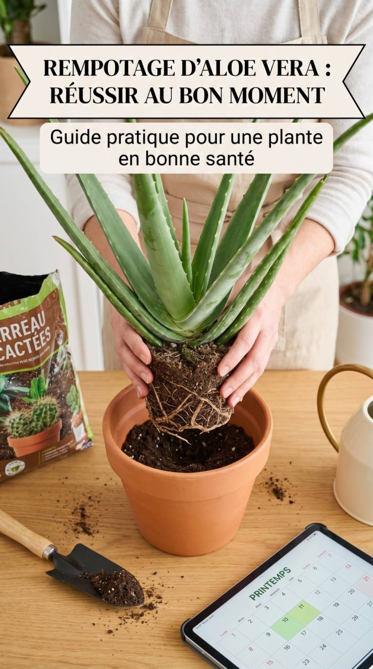 Aloe vera rempotage : comment réussir cette opération au bon moment