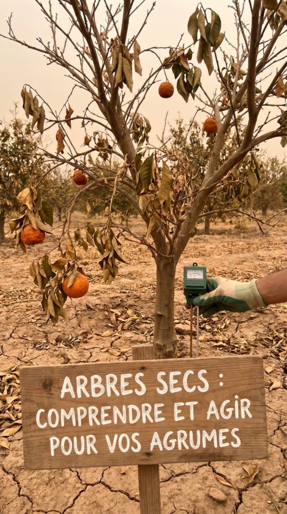 Arbres secs : comprendre les causes et agir pour sauver vos agrumes
