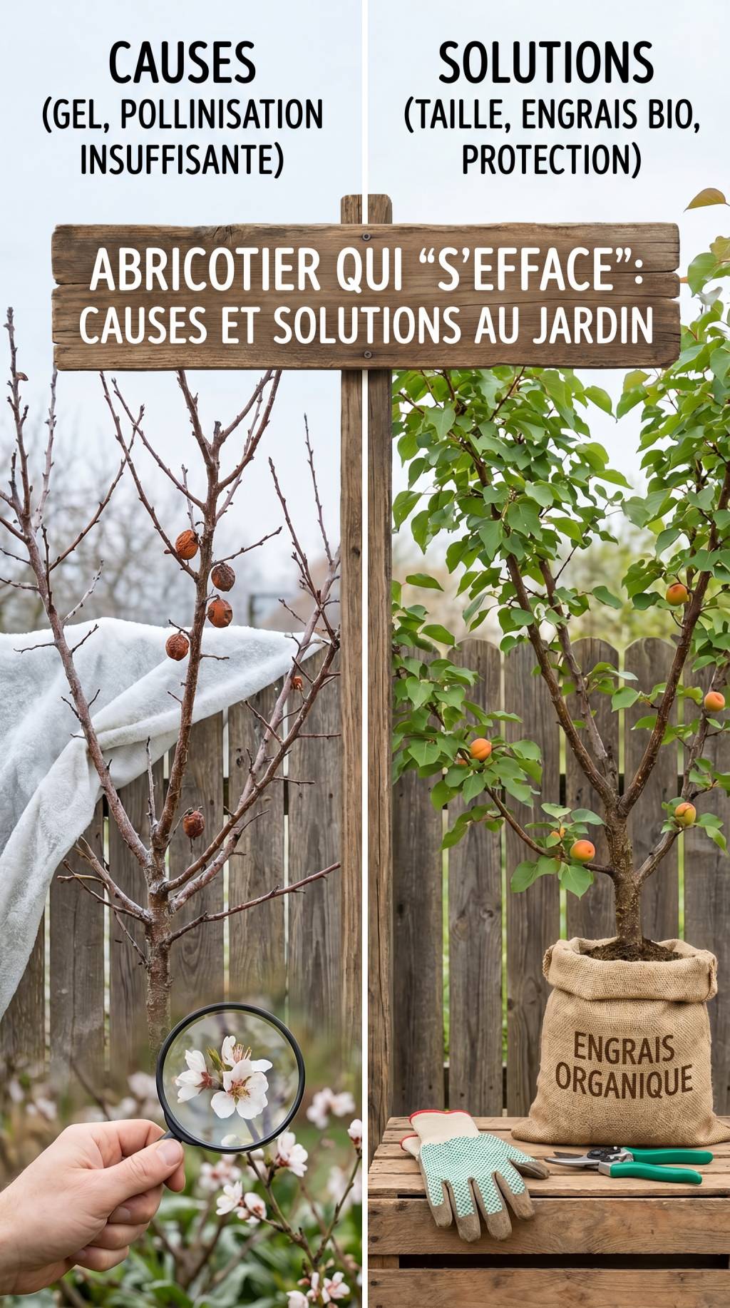 Abricotier qui gomme : causes et solutions au jardin