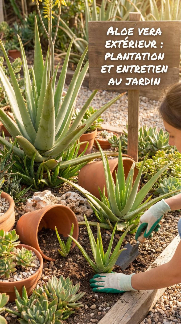 Aloe vera extérieur : plantation et entretien au jardin