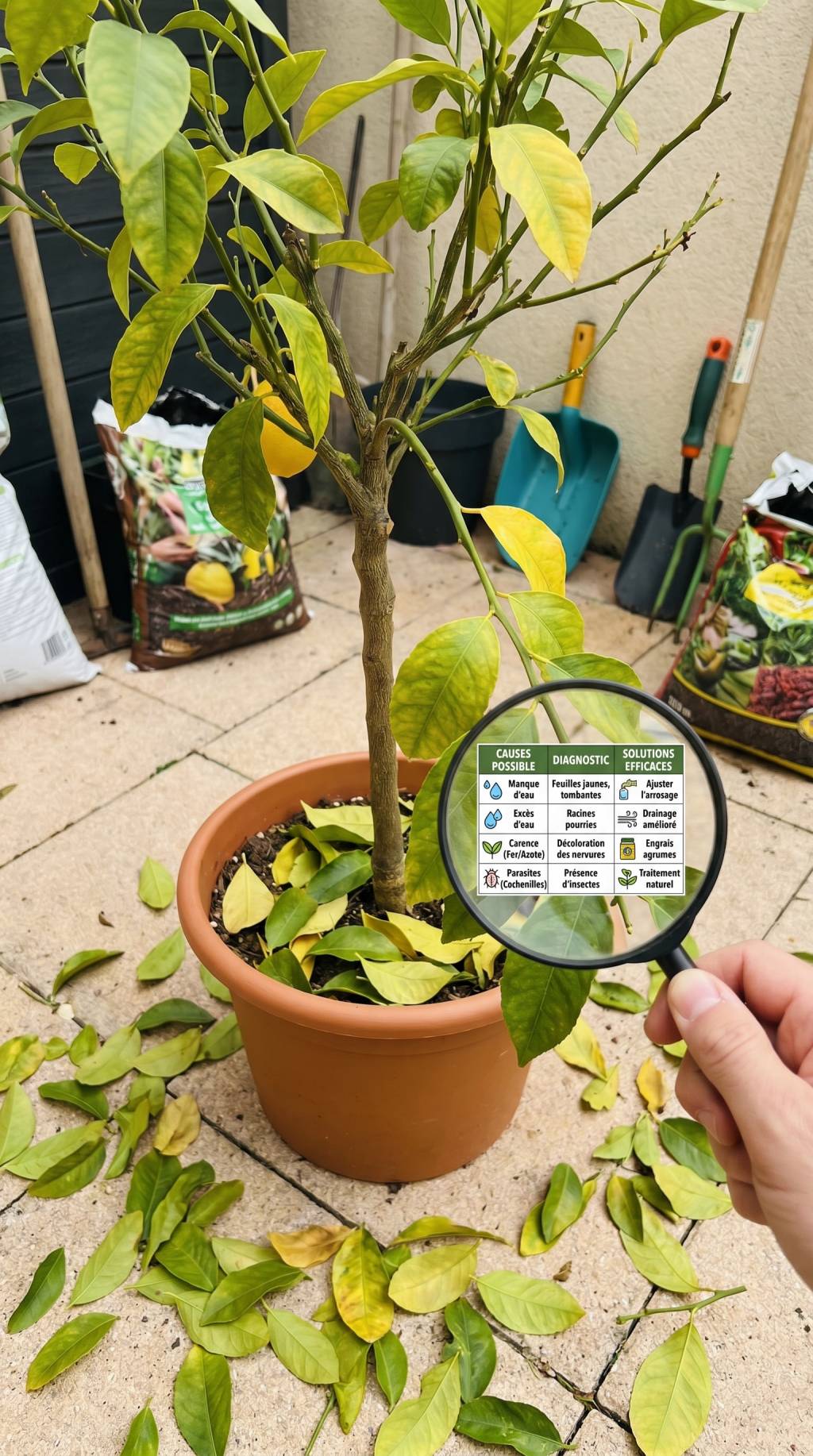 Citronnier qui perd ses feuilles : causes, diagnostic et solutions efficaces