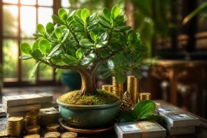 Abondance financière argent milliardaire : plante qui amène la richesse