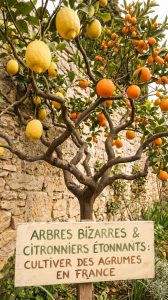Arbre bizarre et citronniers étonnants pour cultiver des agrumes en France
