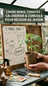 1 mois semis tomates : calendrier et conseils pour réussir au jardin